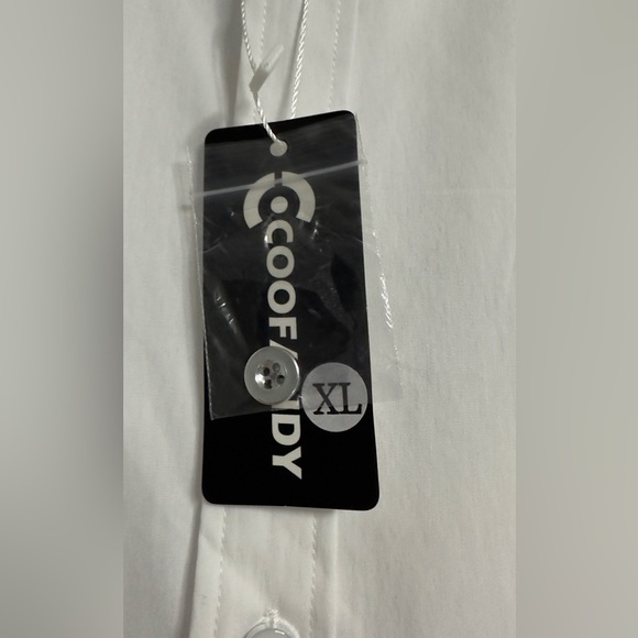 Coofandy Button down casual dress shirt with pearlescent buttons Mens size XL - Picture 3 of 7